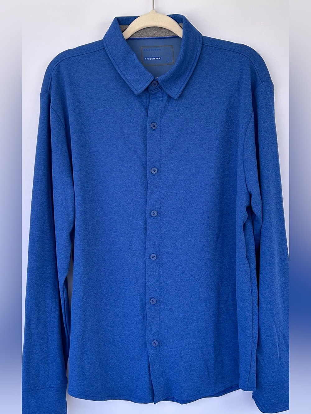 Twillory Men’s Button Up Performance Shirt Long Sleeves Untuck Style Size XL